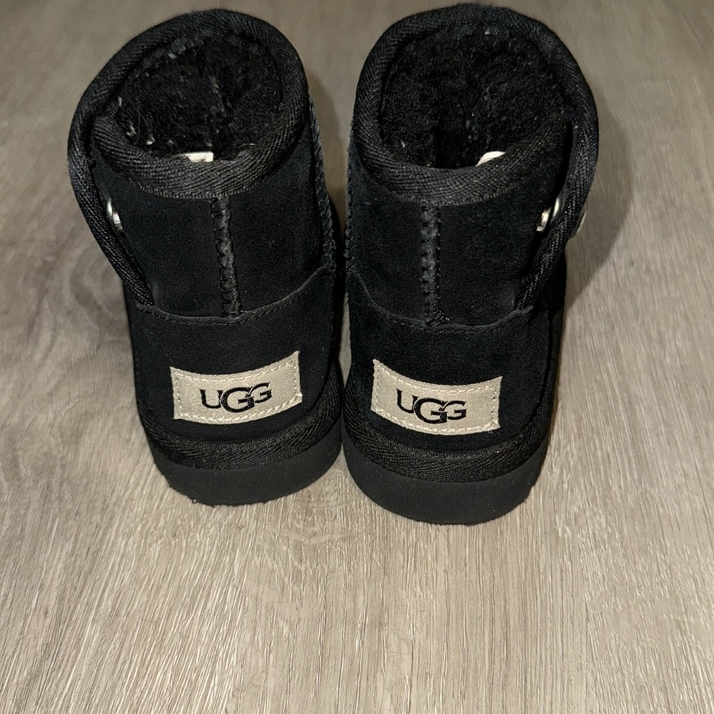 Kids Black Winter Boots - Picture 2 of 5